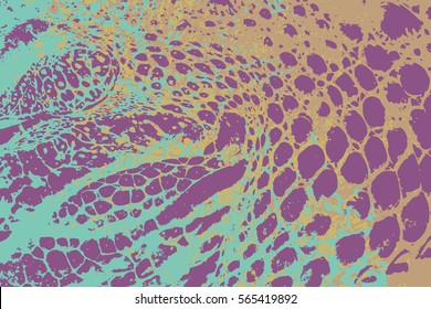 Crocodile Skin Texture. Abstract Background. Vector Illustration.