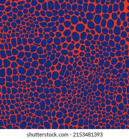 Crocodile skin texture vector seamless repeat pattern.