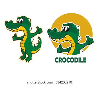Crocodile standing thumbs