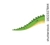 crocodile tail vector illustration design template web