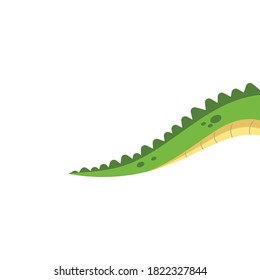 crocodile tail vector illustration design template web