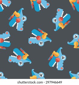 crocodile toy flat icon,eps10 seamless pattern background