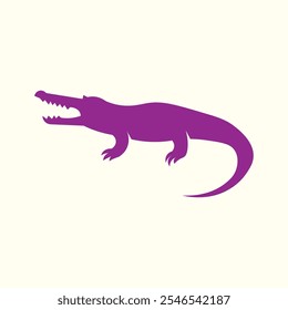 Crocodile trendy artwork pretty abstract vector illustration colorful applied design.eps
