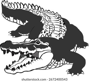 Crocodilo Vetor Arte Design Gráfico