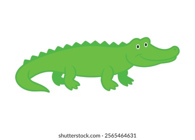 A Crocodile vector art illustration