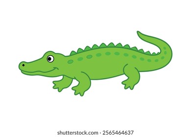 A Crocodile vector art illustration