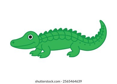 A Crocodile vector art illustration