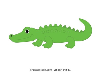 A Crocodile vector art illustration