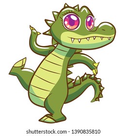 Crocodile vector clipart graphic design