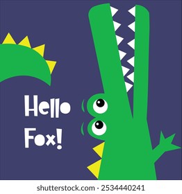 Crocodile vector drawing and art