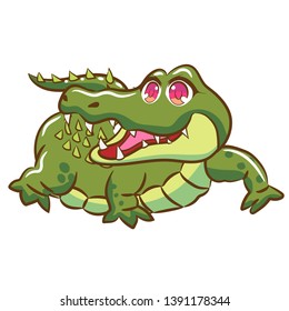 Crocodile vector graphic clipart design