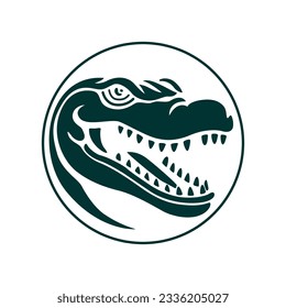 Crocodile vector icon design. Alligator logo symbol design.