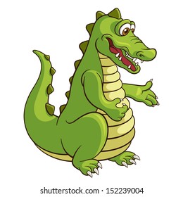 Crocodile, vector illustration