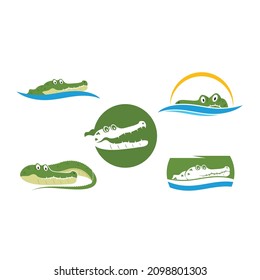 crocodile vector illustration design template web