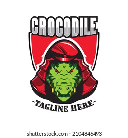 crocodile vector logo gaming ready eps 10 format