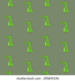 crocodile vector pattern