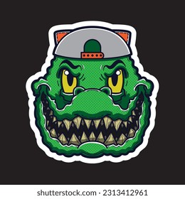 crocodile vector for stocker and thisrt