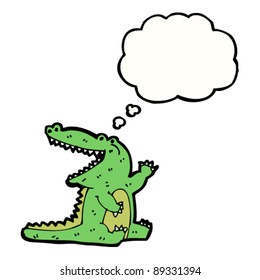 Krokodil-Karikatur
