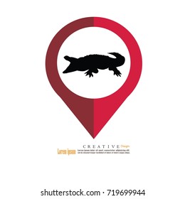 Crocodile.Alligator icon.vector illustration