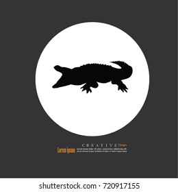 Crocodile.Alligator icon.vector illustration