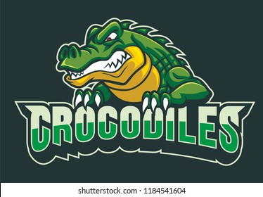 783 Crocodile logo sport team Images, Stock Photos & Vectors | Shutterstock