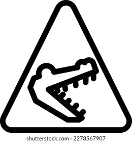 crocodiles Vector illustration on a transparent background. Premium quality symmbols. Thin line vector icons for concept and graphic design.