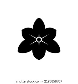 Crocus Flower Icon Vector Illustration. Best Crocus Flower Silhouette For All Kinds Of Designs.