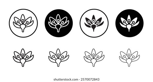 Crocus Icon Outline vector for web ui