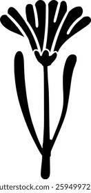 crocus illustration flower silhouette decoration logo nature icon blossom outline spring floral plant beautiful leaf flora bloom garden beauty shape for vector graphic background