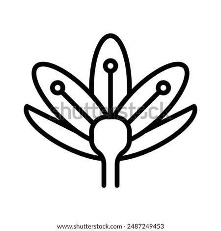 Crocus linear logo mark in black and white [Recovered]