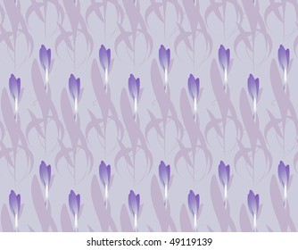 crocus seamless background