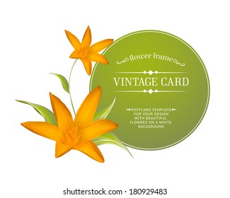 Crocus spring flowers bouquet for your card design. Vector illustration.