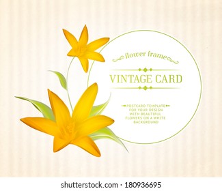 Crocus spring flowers bouquet for your card design. Vector illustration.