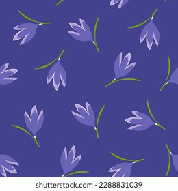 Cruces sobre un fondo morado. Patrón transparente del vector