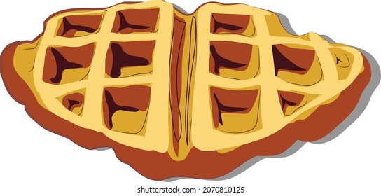 A croffle is the marriage of breakfast items: the croissant and the waffle.