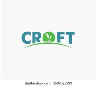 Croft logo design with illustrator EPS10
