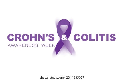 Crohn's and Colitis Awareness Week. background, banner, card, poster, template. Vector illustration.