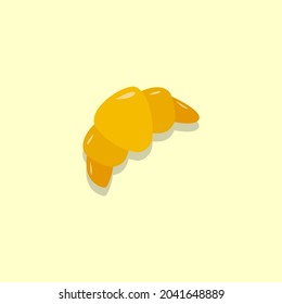 pan croisant icono simple y lindo