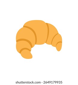croissant padaria assado bom café da manhã francês delicioso símbolo emoji sinal ícone vetor ilustração comida