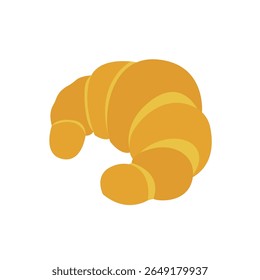 croissant padaria assado bom café da manhã francês delicioso símbolo emoji sinal ícone vetor ilustração comida