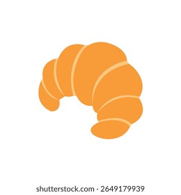 croissant padaria assado bom café da manhã francês delicioso símbolo emoji sinal ícone vetor ilustração comida