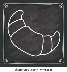 Croissant of bakery food design