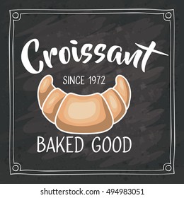 Croissant of bakery food design