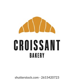 croissant bakery logo design concept idea