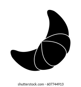 croissant bread bake pictogram
