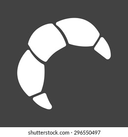 Croissant, bread, golden icon vector image. Can also be used for eatables, food and drinks. Suitable for use on web apps, mobile apps and print media