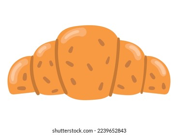 Croissant Brot Symbol einzeln