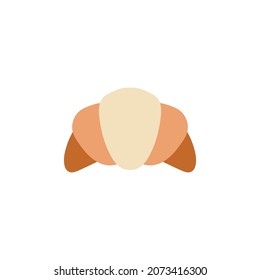 croissant Breakfast icon in color icon, isolated on white background 