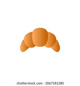 croissant Breakfast icon in gradient color, isolated on white 