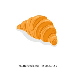 Croissant cake bakery cartoon illustration vector stock illustration